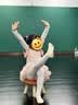 艾舞戈儿童肉色打底衣舞蹈服秋冬隐形内衣女童练功服日常演出内搭白色L 实拍图