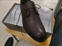 红蜻蜓真皮男鞋秋冬舒适商务休闲皮鞋高级正装德比鞋婚鞋WTA7376棕色40 实拍图