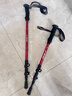 京东京造 峰境直柄6系铝合金登山杖拐杖三节伸缩户外爬山徒步超轻手杖红色 实拍图