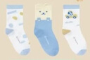 全棉时代儿童抗菌袜子3双 蓝几何+背带熊+小汽车    3-5岁 16-18cm 实拍图
