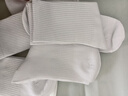 莫代尔5双袜子男长筒新疆棉秋冬10A抗菌防臭吸汗白色学生时尚中筒袜四季 【长筒袜】白色 5双 均码 【60%新疆棉防臭】 实拍图