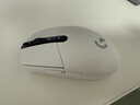罗技（G）G304 LIGHTSPEED无线鼠标 游戏鼠标 轻质便携 绝地求生FPS鼠标英雄联盟LOL吃鸡 生日礼物 白色 实拍图
