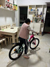 凤凰山地自行车男女变速山地车碟刹青少年儿童自行车学生单车 星际 粉紫【单速+辐条轮】 20寸【适合125-160cm】 实拍图