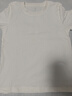 京东京造短袖女T恤纯棉女士t恤秋季新款女装打底衫白小T 白色 L 实拍图