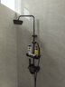 九牧王（joxod）智能淋浴花洒全套铜体套装恒温数显带氛围灯增压家用钢琴键 枪灰【钢琴氛围灯方顶】冷热数显 实拍图