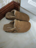达芙妮厚底勃肯鞋女2025冬季新款真皮保暖加绒棉鞋毛毛博肯拖鞋子 D934181浅卡其色 【牛剖层革】 39 【复古百搭】 实拍图