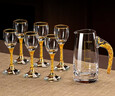 KAKV加厚玻璃白酒分酒器酒壶家用带刻度壶洋酒红酒醒酒器饭店无铅酒具 金箔分酒器 100ml 实拍图