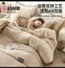 洁丽雅A类加厚秋冬牛奶绒四件套双人珊瑚绒牛奶绒被套200*230cm 实拍图