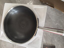 康巴赫炒锅不粘锅316L不锈钢炒菜锅32cm蜂窝平底煎炒锅电磁炉燃气灶通用 实拍图