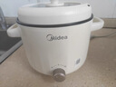 美的（Midea）电煮锅 泡面火锅宿舍小电锅 电蒸锅 多功能家用电热锅 2.6L蒸煮一体 小型2-3人用 配带蒸笼XZE2076 实拍图