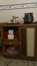 木马人移动茶桌家用小茶台客厅泡茶车茶几茶具套装自动烧水壶一体茶水柜 茶色-65长单抽单门（无盖板） 实拍图