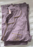 芬腾春秋款棉质开衫女长袖家居服新疆棉套装 香芋紫3XL 实拍图