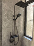 浪鲸恒温淋浴花洒套装钢琴花洒全套增压自洁沐浴器精铜浴室淋雨器 【枪灰恒温】智能数显 增压雨淋 实拍图