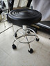 华恺之星吧台椅可升降吧台凳子家用转椅滑轮办公椅搁脚椅餐椅子BY659黑 实拍图