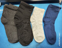北极绒春秋男士袜子纯色中筒袜吸汗透气加长袜子男秋 随机色 3双 均码 实拍图