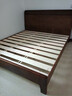京东京造家居悦枫实木床 天然橡胶木 主卧双人床胡桃色1.8×2米 实拍图