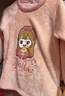 猫人女童睡衣儿童法兰绒家居服女孩中大童套装 波点兔兔 160 实拍图