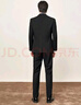 海澜之家（HLA）西服套装男轻商务经典系列儒雅绅士大码西服男HTXAW3Y001A 黑色02 L 175/92A 推荐126~140斤 实拍图