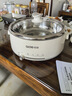 爱德4L~5L分体式家用电火锅304不锈钢内胆2-4-6人多功能电热锅电煮锅316不锈钢 白色316钢款4升 实拍图