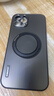MOZK 适用苹果12手机壳iPhone12ProMax新款炫金磨砂磁吸一体支架保护套全包防摔个性创意商务高级男女 苹果12ProMax【石墨黑】+钢化膜 炫金一体支架 晒单实拍图