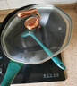 康佳（KONKA）炒锅 八角不粘锅家用有钛麦饭石色平底炒菜锅电磁炉燃气灶无油烟 升级款墨绿色 34cm 实拍图