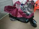 添晴 雨衣电动车雨衣加厚加大男女加长遮脚雨披电瓶车摩托车骑行雨具 【7XL】加大遮脚-枣红 实拍图