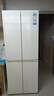 海尔（Haier）小红花系列418升四开门冰箱594mm专业超薄零嵌入一级能效双变频风冷无霜70cm宽 594MM超薄机身-黑金净化-底部前置散热 实拍图