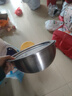【不锈钢】带盖和面盆厨房烘焙家用洗菜打蛋汤锅盆醒面盆料理盆 带刻度【23cm】配钢盖 实拍图