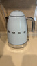 SMEG/斯麦格复古电热水壶KLF04烧水养生壶大容量家用不锈钢恒温泡茶咖啡自动断电保温生日母亲节礼物 1.7L 淡蓝色 实拍图