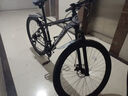 EG7山地自行车成人学生变速越野单车双减震赛车26寸青少年男女 辐条【升级减震 超强承重】黑白 27.5寸24速【适合：175-190CM】 实拍图