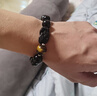中国黄金招财貔貅手链男黑曜石手串男生日礼物送男友心经护身符周年纪念日 招财貔貅心经黑曜石手串-14mm 实拍图