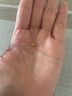 御邪转运珠纯金珠子999足金七夕圣诞节节礼物金珠配珠手链送礼礼物女 4mm[古法]0.05g标准版 实拍图