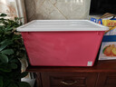 禧天龙（Citylong）塑料衣物收纳箱玩具整理箱49L 玫红色 1个装 不带轮 实拍图