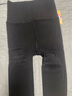 恒源祥高腰打底裤女冬加绒加厚羊毛混纺修身贴片保暖一体踩脚棉裤外穿 黑色 均码（90斤-145斤） 实拍图