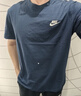 耐克(NIKE)春夏男短袖T恤 纯棉 运动休闲 经典简约 AR4999-410 深蓝M 实拍图