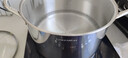 凌丰蒸锅316L不锈钢汤锅蒸笼炖蒸煮一体加厚家用无涂层电磁炉燃气通用 蒸锅 单层 24cm 实拍图