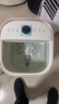 美的（Midea）泡脚桶杀菌洗脚盆加热暖脚自动按摩保暖足浴盆泡小腿可拆洗情人节礼物生日送男女友ZL2暖阳白 实拍图