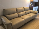 顾家家居（KUKA）现代电动功能沙发零靠墙头层牛皮灵动翻倒几游戏沙发6196智能家居 【基础版】2.77M-双电动-燕麦色-柔韧肌理皮-翻倒几 实拍图