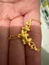 周大福 佳期丁香花黄金吊坠项链(工费320)40cm约6g EOF850礼物 实拍图