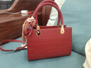 CLEVER & KETCH包包女包单肩斜挎包骐骥红结婚新娘包大容量气质款 妈妈生日礼物 红色 实拍图