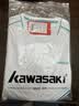川崎（KAWASAKI）羽毛球服套装夏款运动速干短袖T恤训练队服A1806 男款白黑 M 实拍图