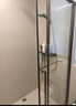 箭牌（ARROW）淋浴房玻璃隔断干湿分离浴屏浴房家用简易一字型卫生间浴室极窄 【黑/灰】1.5-1.59双阻尼缓冲【极窄不锈钢】 晒单实拍图