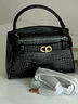 CHARLES&KEITH鳄鱼纹凯莉包手提斜挎婚包包女包生日情人节礼物CK2-50270880-1 Black黑色 S 实拍图