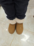 啄木鸟厚底雪地靴女款2025冬季新款加绒加厚保暖中筒皮毛一体东北大棉鞋 浅棕色 37 (235mm) 加绒加厚 实拍图