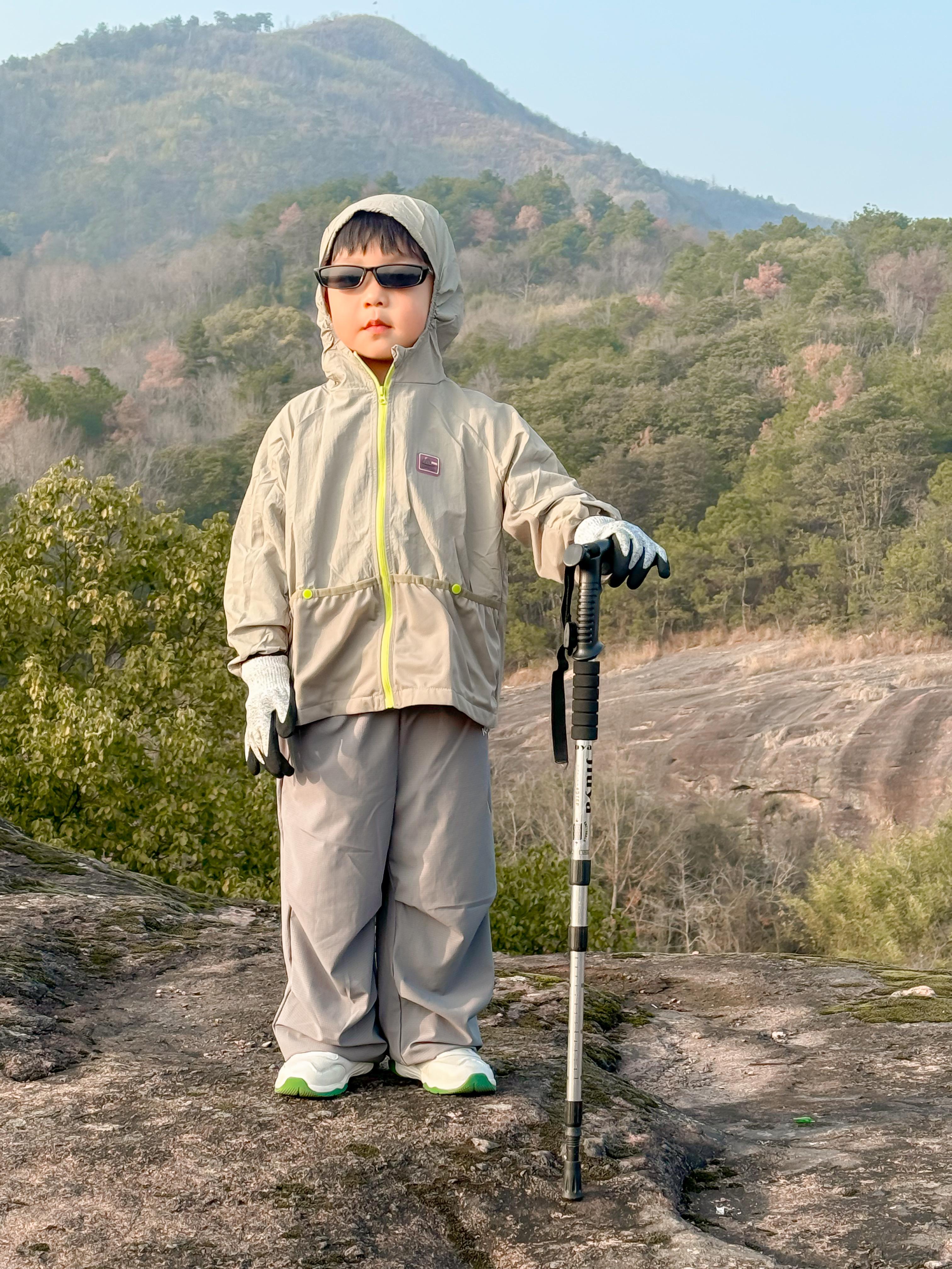 Kocotreekk树儿童防晒衣凉感透气皮肤衣宝宝户外薄外套拼色大口袋 实拍图