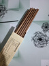 京东京造 筷子 家用食品接触级餐具实木防滑鸡翅木原木【无漆无蜡】10双装 实拍图
