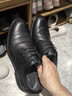 红蜻蜓真皮男鞋秋冬舒适商务休闲皮鞋高级正装德比鞋婚鞋WTA7376黑色39 实拍图