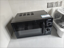 格兰仕家用微波炉20升机械大平板式易清洁均匀加热智能小型迷你速热杀菌旋钮操作简单便捷B1 升级大平板 黑色 实拍图