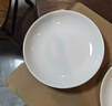 友来福陶瓷盘家用白瓷盘子8英寸中式餐盘菜盘酒店商用微波炉可用5只装 实拍图