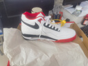 NIKE耐克官方男鞋秋冬运动鞋AIR FLIGHT 89气垫休闲鞋AJ4兄弟跑步鞋 白/黑/大学红/AJ4兄弟款 42 实拍图
